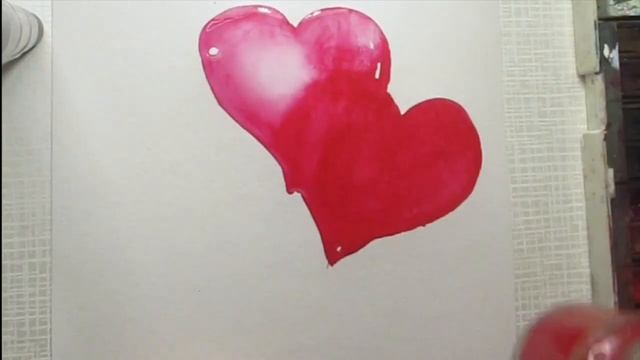 Как нарисовать ВАЛЕНТИНКИ / Рисунки водой смотреть онлайн
