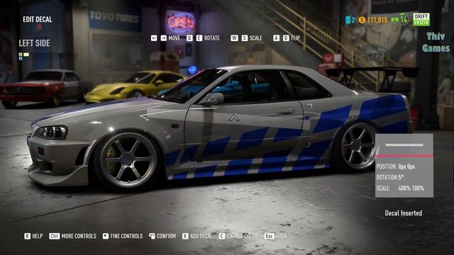 NFS Payback | 2 Fast 2 Furious Skyline GT-R34 Design смотреть онлайн