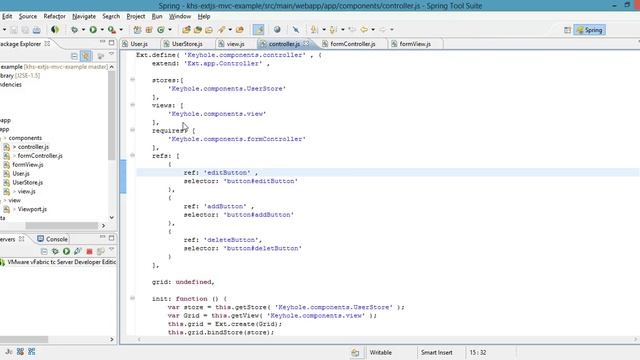 ExtJS Single Page Application Tutorial - Part 3, Grid Controller смотреть онлайн