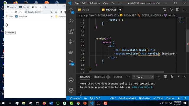 React Bangla Tutorial 23 : Event handler binding смотреть онлайн