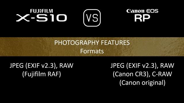 Fujifilm X-S10 vs. Canon EOS RP: A Comparison of Specifications смотреть онлайн