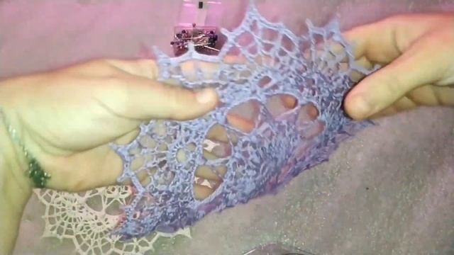 Салфетки после блокировки, красота ручной работы\doily after blocking смотреть онлайн