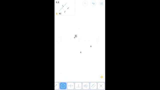 Euclidea - 5. Эпсилон (Epsilon) - 5.3 - Прямая, равноудаленная от двух точек - 1 смотреть онлайн