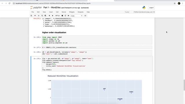 WV8 | Visualisasi word embedding dengan UMAP | Word Vector untuk NLP смотреть онлайн