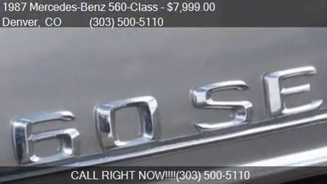 1987 Mercedes-Benz 560-Class 560 SEC 2dr Coupe for sale in D смотреть онлайн