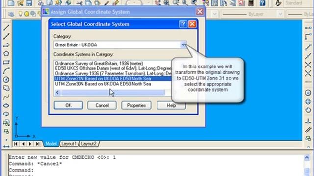 Transforming Coord Systems in AutoCAD MAP смотреть онлайн