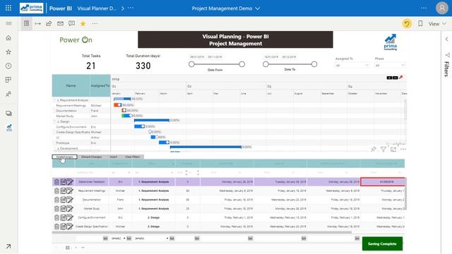 Table Editor - Power BI  Visual Planner