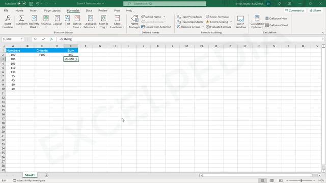 Excel tutorial- sum the values in a range that meet criteria =SUMIF смотреть онлайн