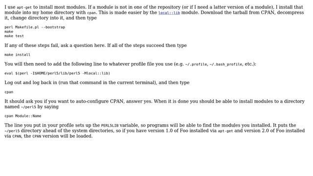 How do you manage perl modules on a Debian system? (4 Solutions!!) смотреть онлайн