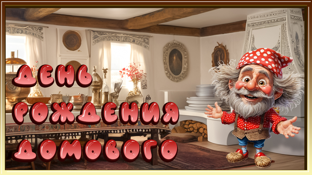 10 февраля День рождения домового. С Днем Домового! Веселая, шуточная музыкальная открытка. смотреть онлайн