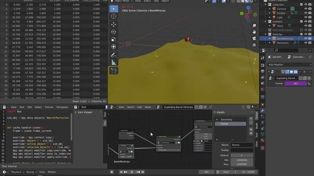 Particle hack in Blender geometry nodes смотреть онлайн
