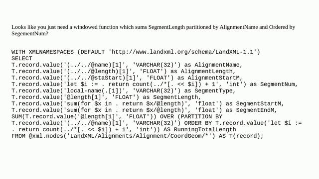 Calculate running total of XML attribute value in SQL Server смотреть онлайн