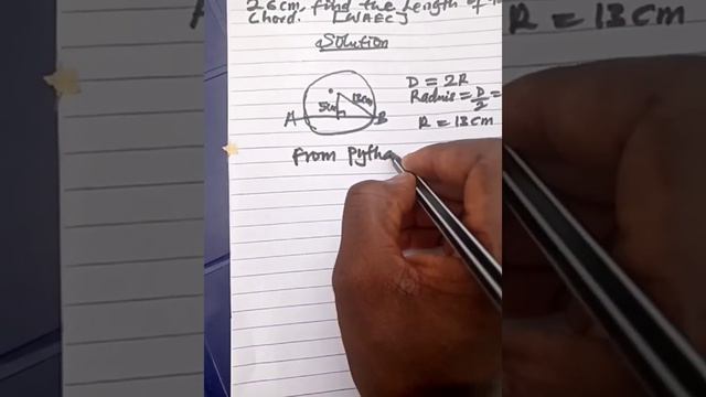 HOW TO CALCULATE LENGTH OF A CHORD. step by step #chimaths смотреть онлайн
