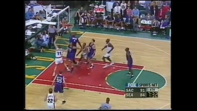 Gary Payton 21 Points 15 Ast 5 Stl Vs. Kings, 1999. смотреть онлайн