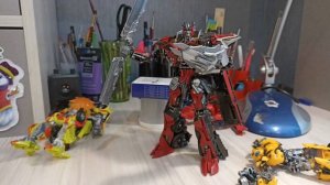 Трансформеры Stop Motion. Сентинел Прайм против Оптимуса Прайма.