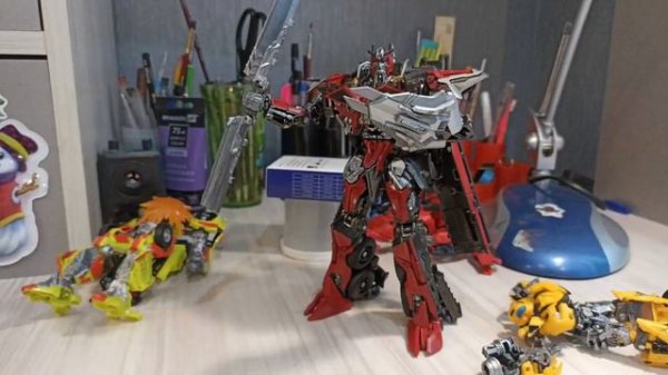 Трансформеры Stop Motion. Сентинел Прайм против Оптимуса Прайма.