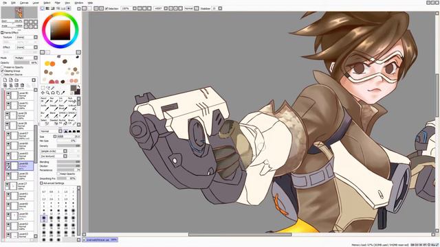 [SPEEDPAINT] Overwatch - Tracer смотреть онлайн