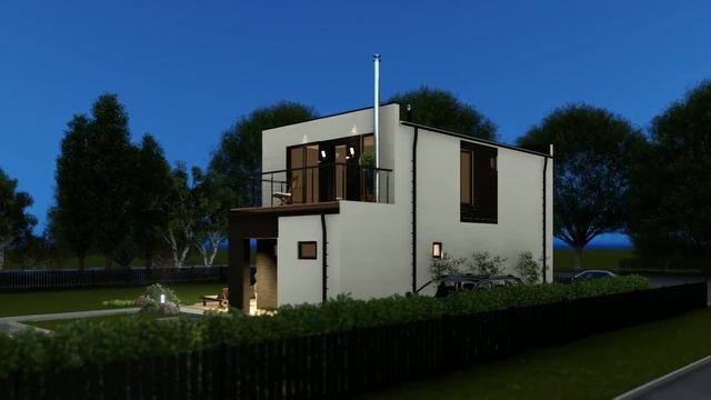 Современный модульно-каркасный дом смотреть онлайн