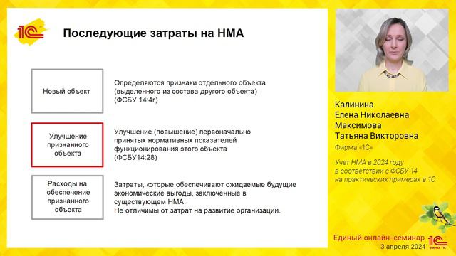 Актуальные вопросы применения новых правил учета нематериальных активов. смотреть онлайн