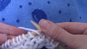 Платочная вязка укороченными рядами