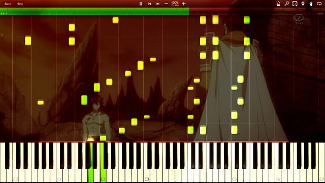 Fairy Tail - "Edge of Life - Believe In Myself"【Opening 21】(Piano Synthesia TUTORIAL+ SHEETS) смотреть онлайн