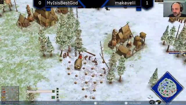 MyIsisBestGod vs makavelii - Age of Mythology: The Titans (Game 2) смотреть онлайн