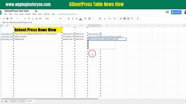 Publish table as news on Wordpress from Google Sheet смотреть онлайн