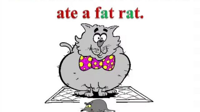 A fat cat sat on a mat. Nursery rhymes. смотреть онлайн