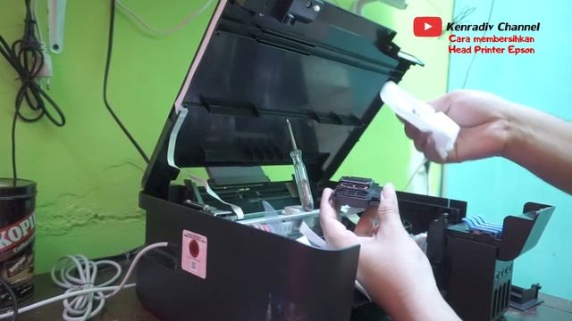 CARA BERSIHKAN HEAD PRINTER EPSON L1110 | PERBAIKI HEAD EPSON L1110 смотреть онлайн