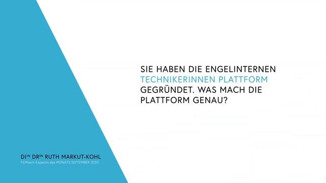 Digitaler Spritzguss - FEMtech Interview mit Ruth Markut-Kohl смотреть онлайн