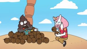 A Jurassic Sized Rivalry: Poophead and Unicorn Man | emojitown compilation