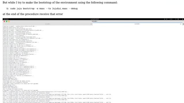 juju bootstrap environment: Failed to connect to streams.canonical.com port 443: Connection refused смотреть онлайн
