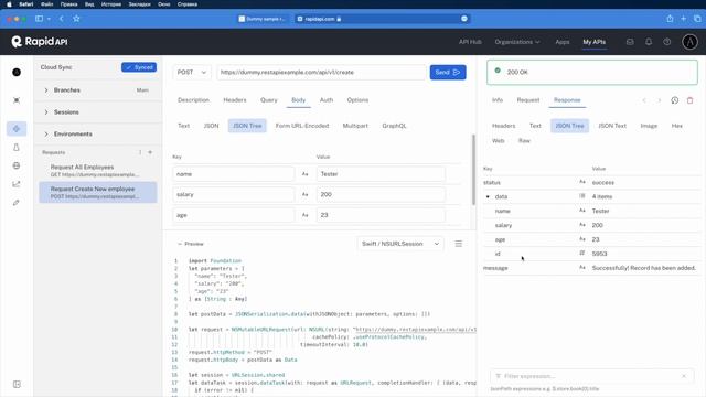 Swift: API fetching / извлечение данных через REST API (2) смотреть онлайн