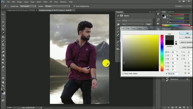 How to match color with Background in Hindi (PHOTOSHOP) смотреть онлайн