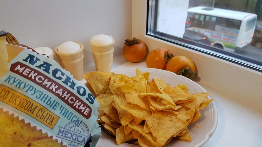 2855 Мексиканские кукурузные чипсы Начос Nachos Мороженое пломбир Кузя хурма шоколадная цена качеств