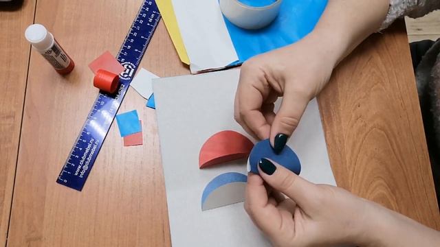 Аппликация открытка "23 февраля" смотреть онлайн