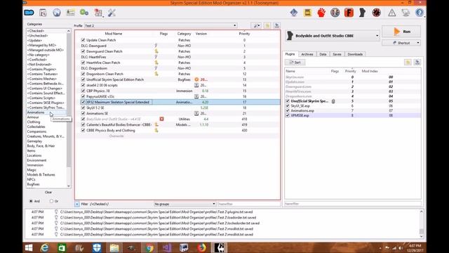 Skyrim SE: CBP Physics CBBE/UUNP Mod Organizer 2 Tutorial смотреть онлайн