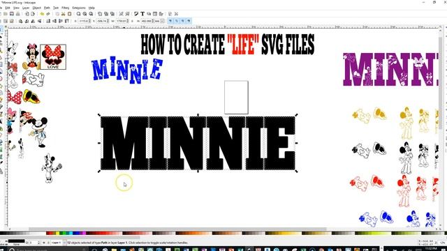 12 Creating Basic LIFE Designs in Inkscape with three techniques смотреть онлайн