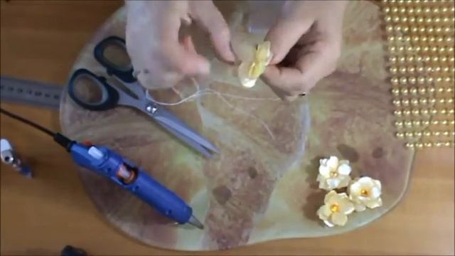 Гребешок -заколочка с цветами канзаши для девченок смотреть онлайн