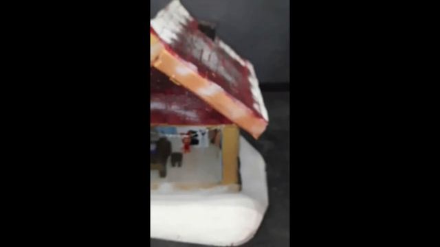 Новогодний домик из пенопласта с подцветкой! смотреть онлайн