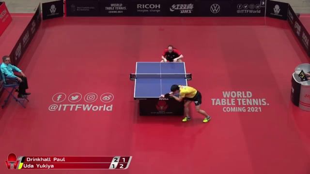Paul Drinkhall vs Yukiya Uda | 2020 ITTF Hungarian Open Highlights (FS) смотреть онлайн