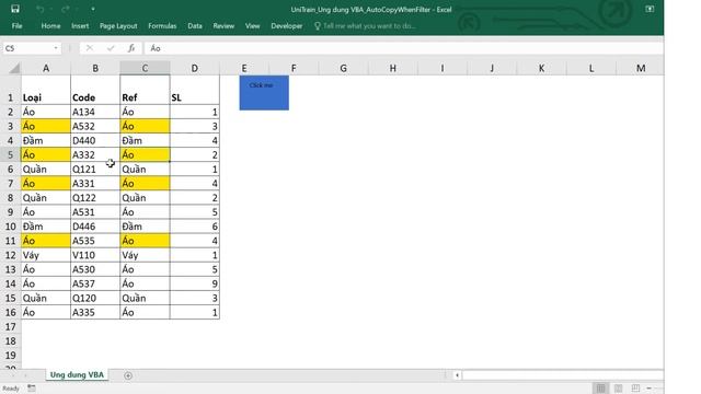 UniTrain - Ứng dụng VBA trong Excel - Copy & Paste khi Filter смотреть онлайн