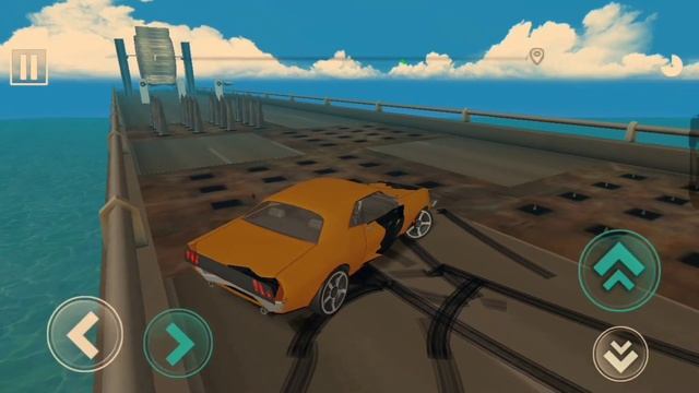 DEADLY RACE #6 speed orange car bumps challenge Android 3d #gameplay смотреть онлайн