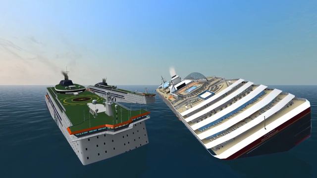 2vs1 Oceana vs 2 Pride of Rotterdam Ships | Ship Simulator Extremes смотреть онлайн