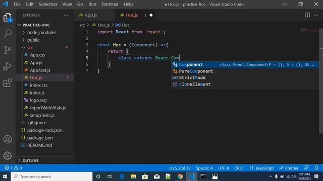 Higher order component in react in telugu | HOC in React смотреть онлайн