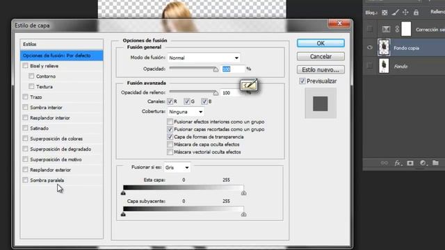 Crear Sombras Con Photoshop. Montaje De Persona En Fondo. Tutorial En Español