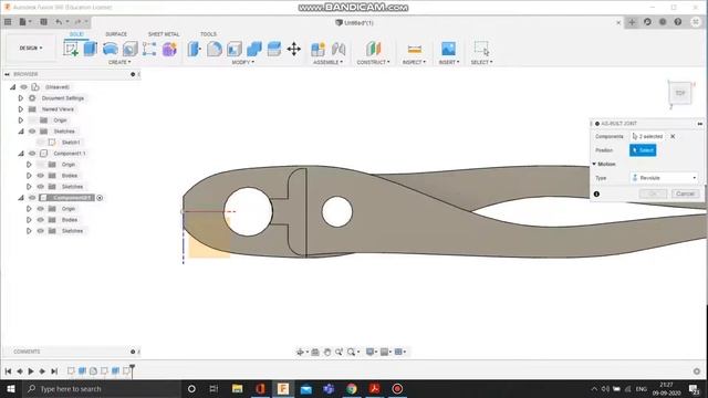 Pliers Using AutoCAD Fusion 360 смотреть онлайн