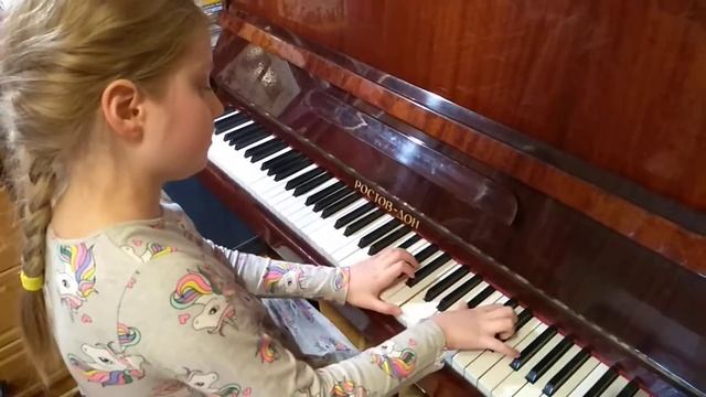 Гамма си-бемоль-мажор, короткие арпеджио. смотреть онлайн