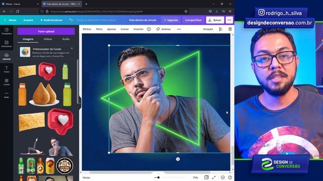 ? Efeito TRIÂNGULO LUMINOSO no #Canva - Dá para fazer? смотреть онлайн