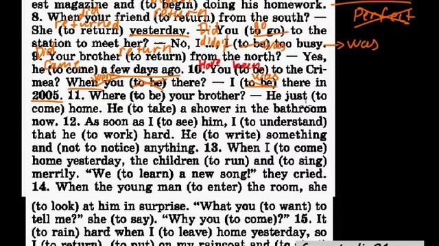 Голицынский ex.238 | Present Perfect, Continuous, Simple и Past Simple, Continuous смотреть онлайн
